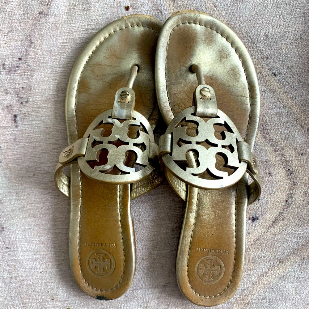 Tory Burch Miller Sandal in GOLD